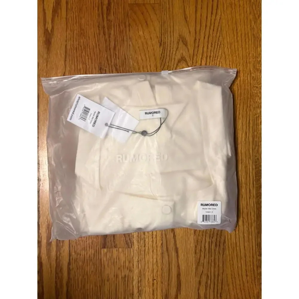 NWT! Rumored Women's Mayfair Midi Dress in Cream Size 2 - Picture 2 of 5